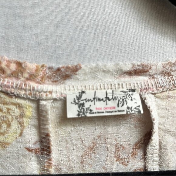 NWT Free People Everything's Rosy Florak Boho Bodysuit Sz S - Picture 7 of 11